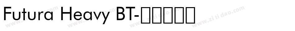 Futura Heavy BT字体转换